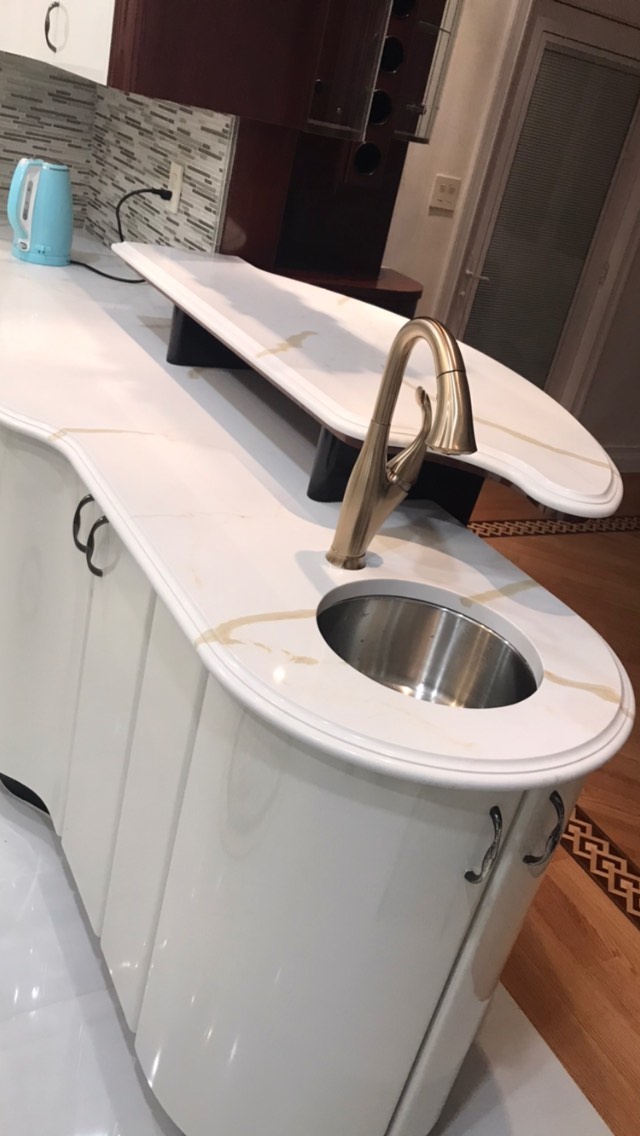 Quartz Calacatta Gold by Fine Stone Works